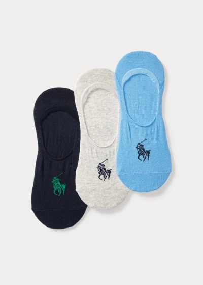 Men's Polo Ralph Lauren No-Show Liner 3-Pack Socks | 739024YCA